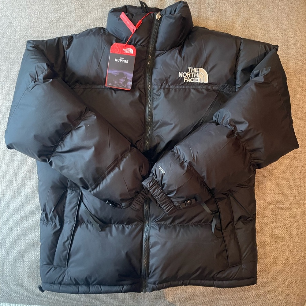 The North Face Black Retro Puffer Jacket 700